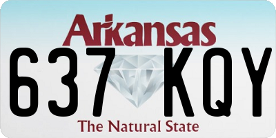 AR license plate 637KQY