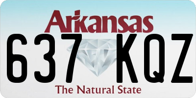 AR license plate 637KQZ