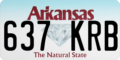 AR license plate 637KRB