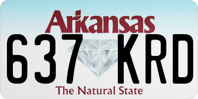 AR license plate 637KRD