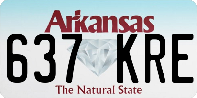 AR license plate 637KRE
