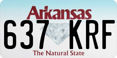 AR license plate 637KRF