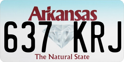 AR license plate 637KRJ