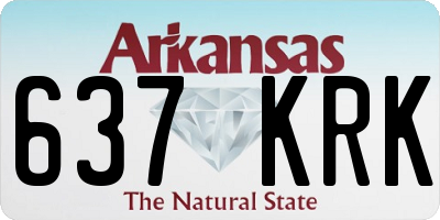 AR license plate 637KRK