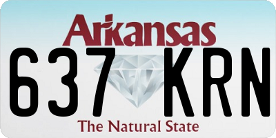 AR license plate 637KRN