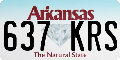 AR license plate 637KRS