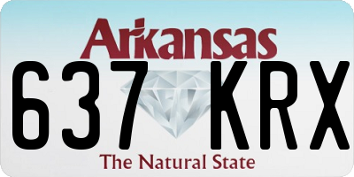 AR license plate 637KRX