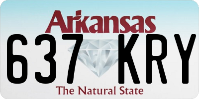 AR license plate 637KRY