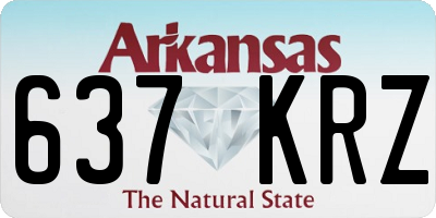 AR license plate 637KRZ