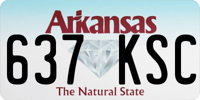 AR license plate 637KSC
