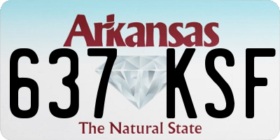 AR license plate 637KSF