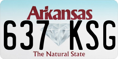 AR license plate 637KSG