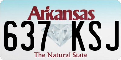 AR license plate 637KSJ