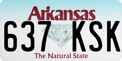 AR license plate 637KSK