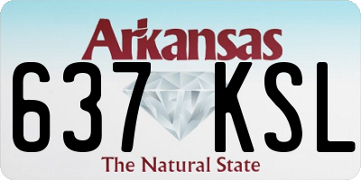 AR license plate 637KSL