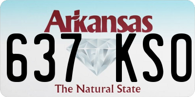 AR license plate 637KSO