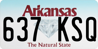 AR license plate 637KSQ