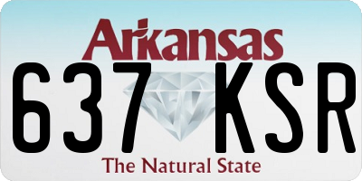 AR license plate 637KSR