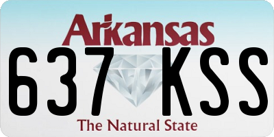 AR license plate 637KSS