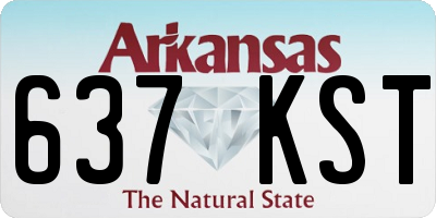 AR license plate 637KST