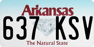 AR license plate 637KSV