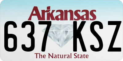 AR license plate 637KSZ