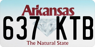AR license plate 637KTB