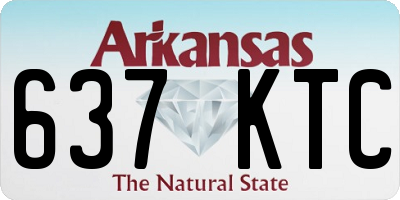 AR license plate 637KTC