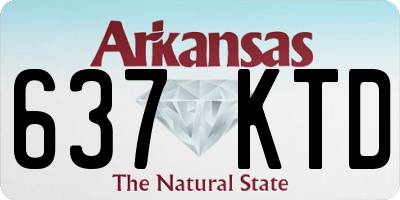 AR license plate 637KTD