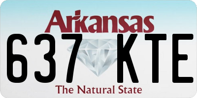 AR license plate 637KTE