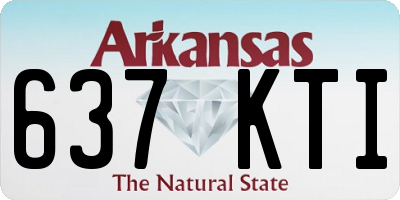 AR license plate 637KTI