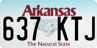 AR license plate 637KTJ