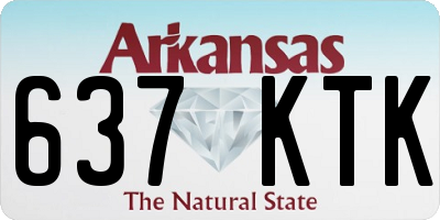 AR license plate 637KTK