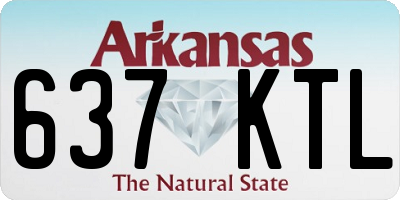 AR license plate 637KTL