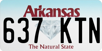 AR license plate 637KTN