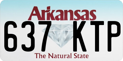 AR license plate 637KTP