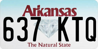 AR license plate 637KTQ