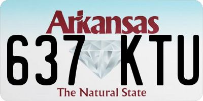 AR license plate 637KTU