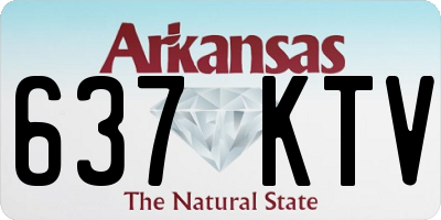 AR license plate 637KTV