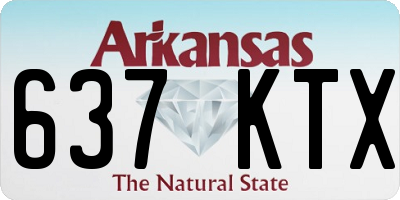 AR license plate 637KTX