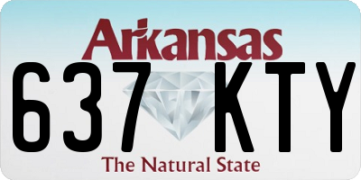 AR license plate 637KTY