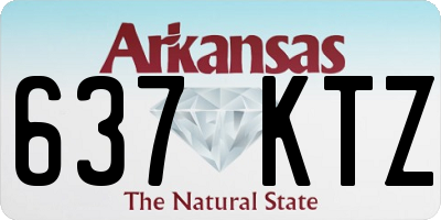 AR license plate 637KTZ