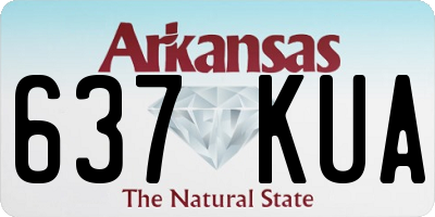 AR license plate 637KUA