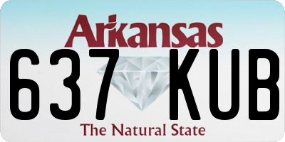 AR license plate 637KUB