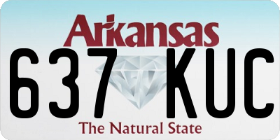AR license plate 637KUC
