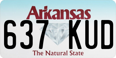 AR license plate 637KUD