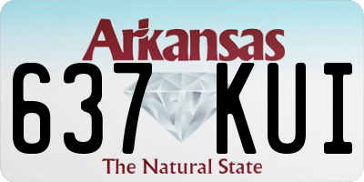 AR license plate 637KUI