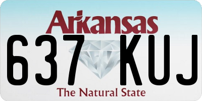 AR license plate 637KUJ