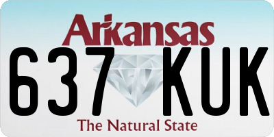 AR license plate 637KUK