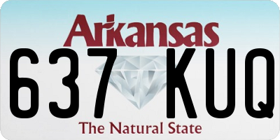 AR license plate 637KUQ